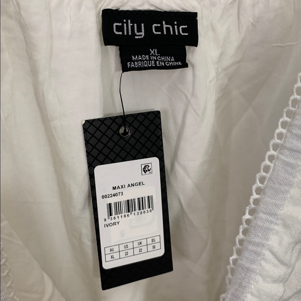 City Chic White Boho Tie-Waist Maxi Dress - Picture 4 of 11